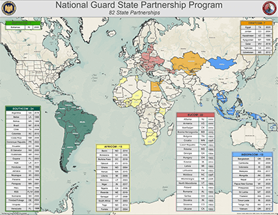 State Partnership Program Map